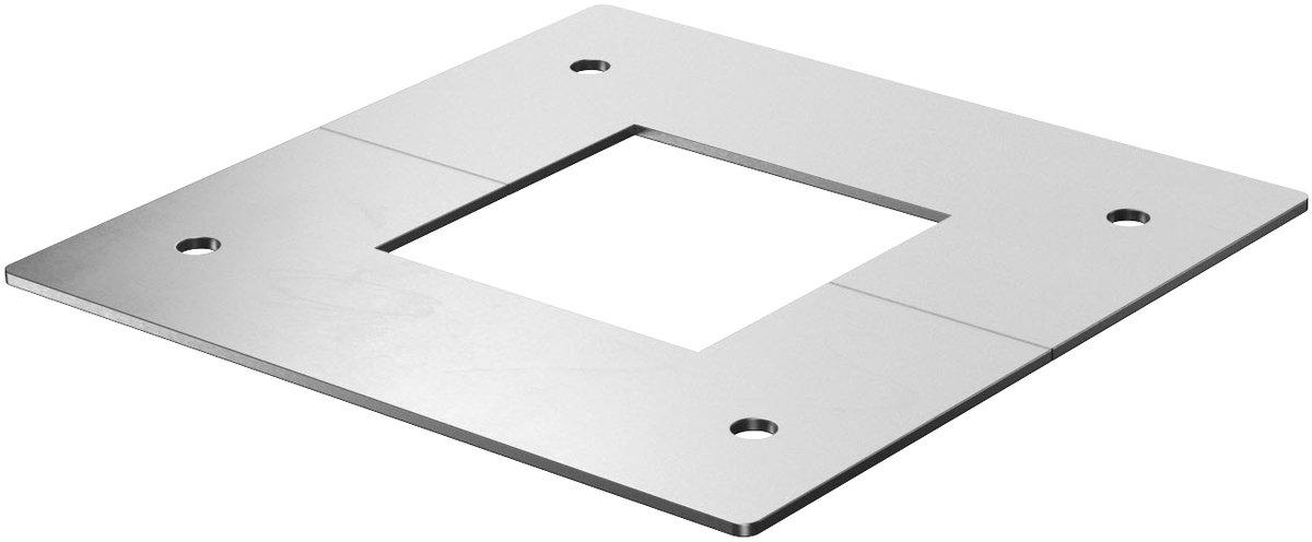 Deckenblende für Teleskop 45 mm x 45 mm St weißaluminium RAL9006