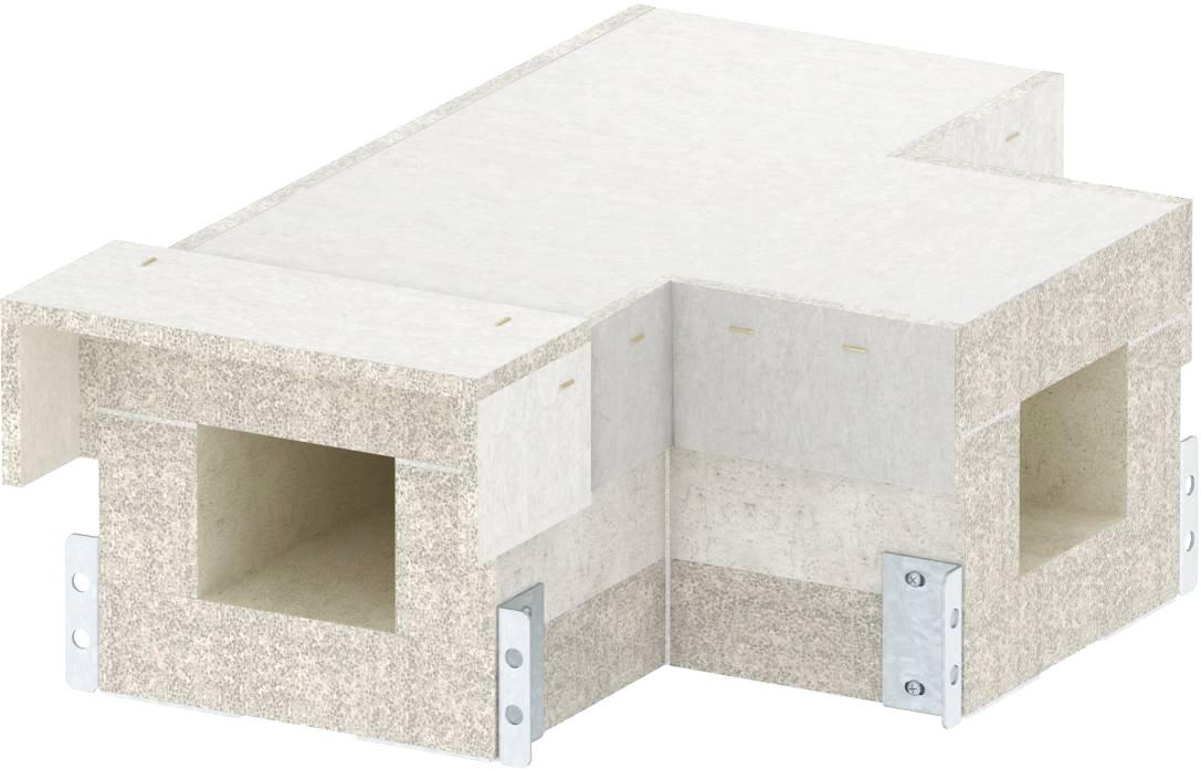 T-Stück EI90 für PLCS D090810 100x80mm grau