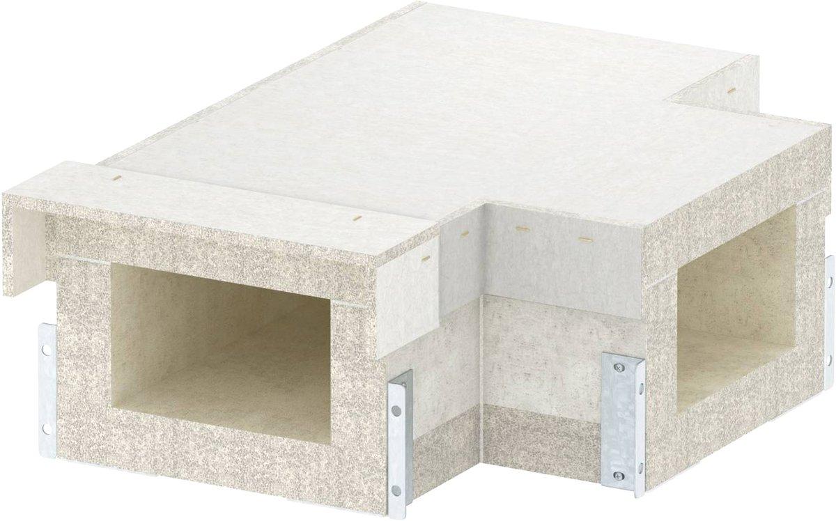 T-Stück EI90 for PLCS D091220 200x120mm grau
