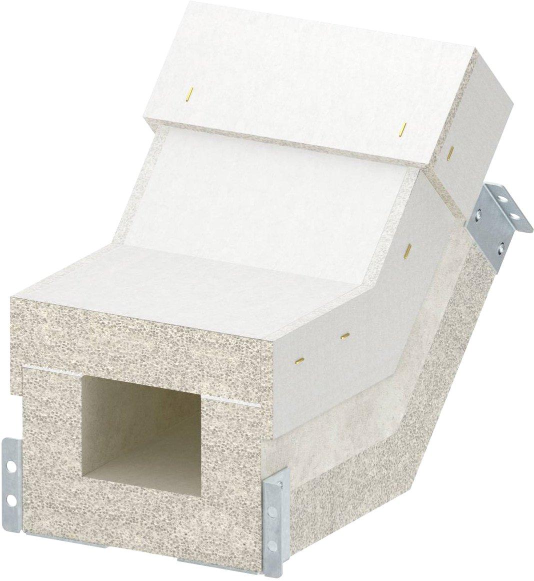 Vertikalbogen steigend EI90 für PLCS D090810 100x80mm grau
