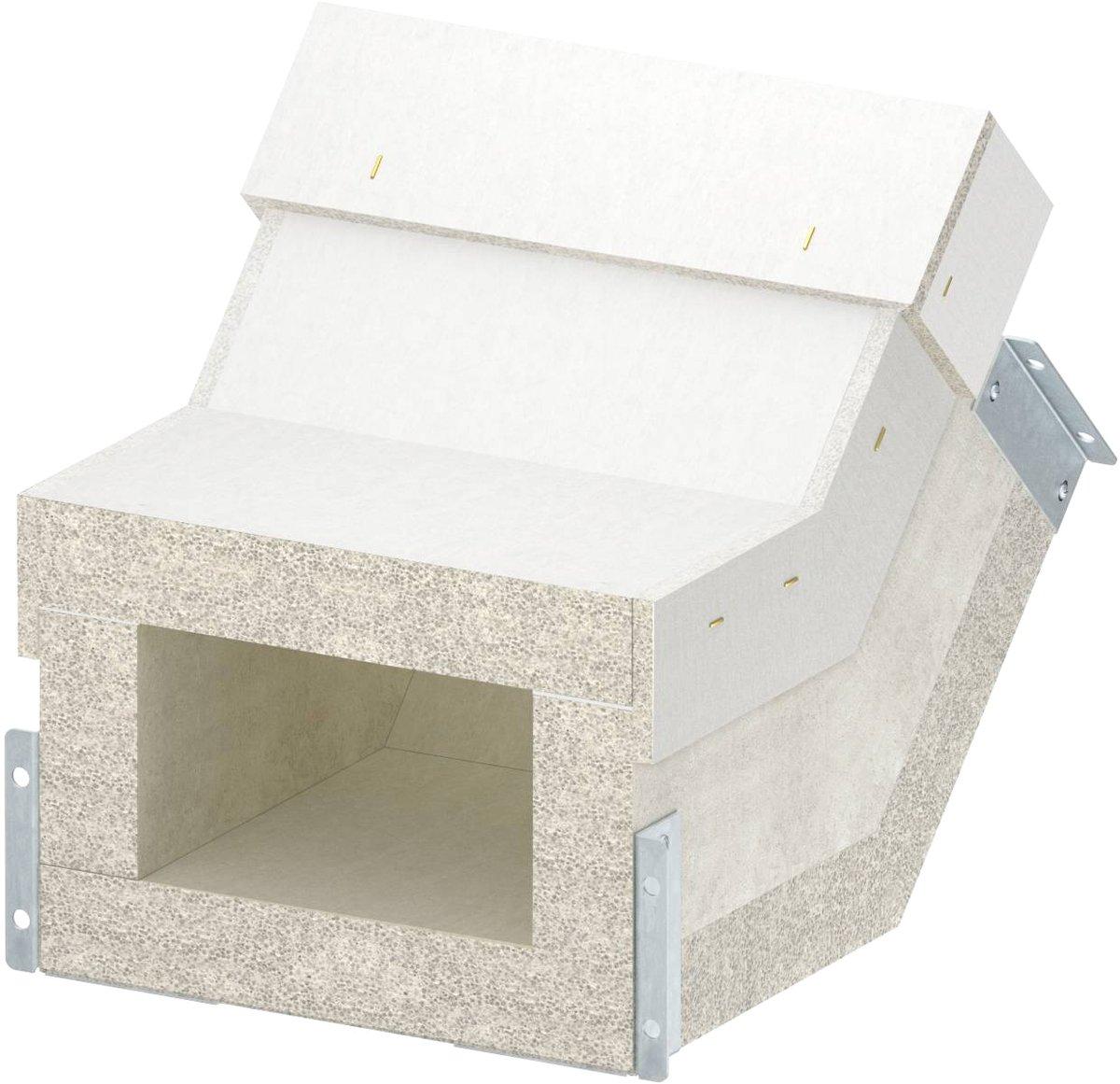 Vertikalbogen steigend EI90 für PLCS D090810 200x120mm grau
