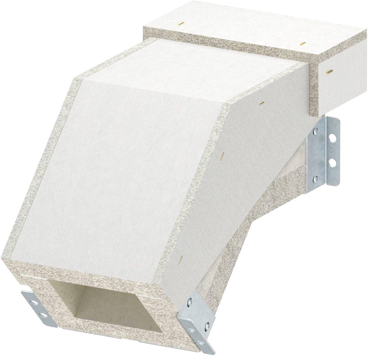 Vertikalbogen fallend EI60 für PLCS D060810 100x80mm grau