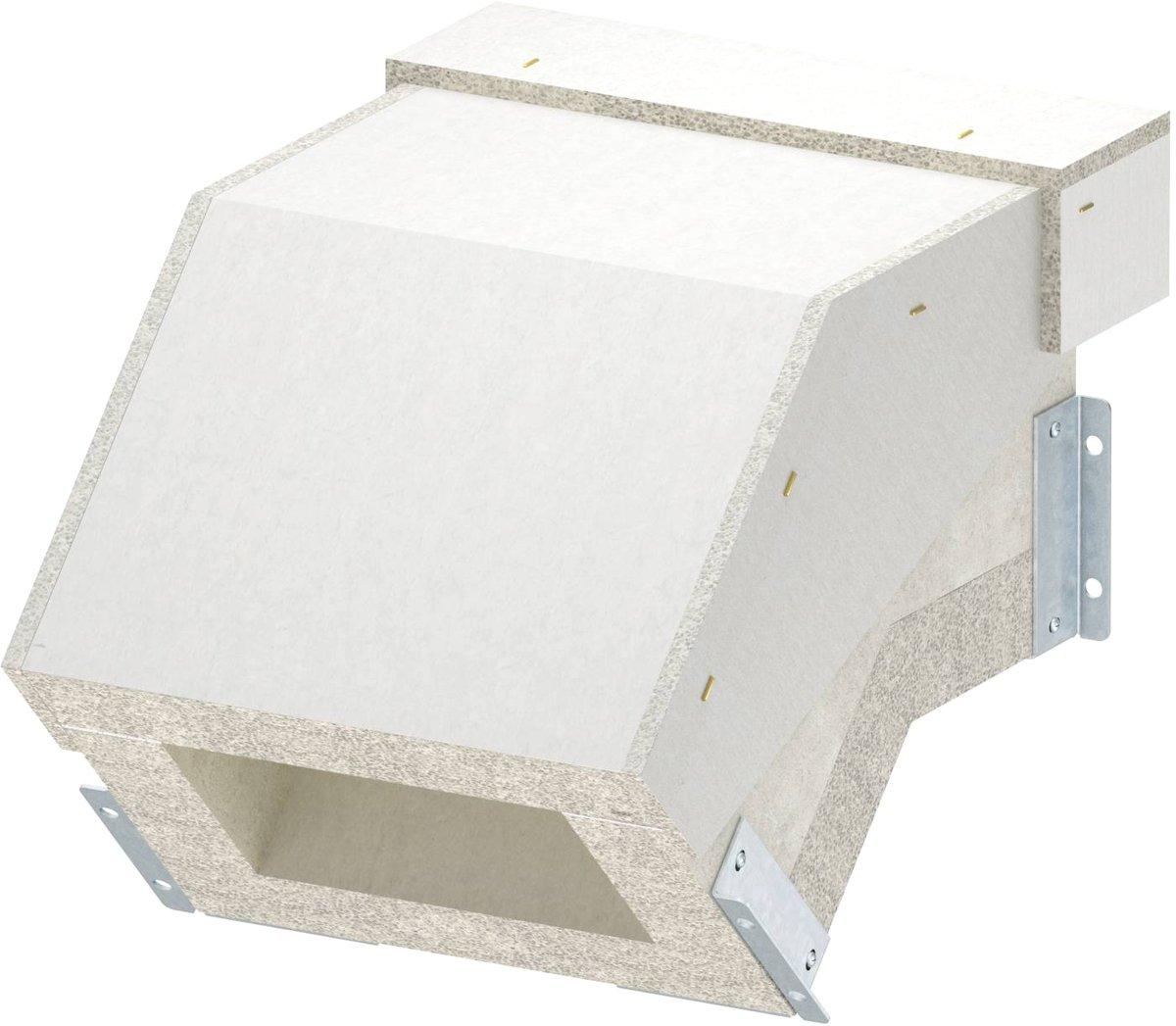 Vertikalbogen fallend EI90 für PLCS D091220 200x120mm grau