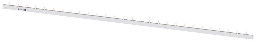 Stiftsammelschiene, 2-phasig 10mm², 990mm, Isolation grau schneidbar für FI/L.