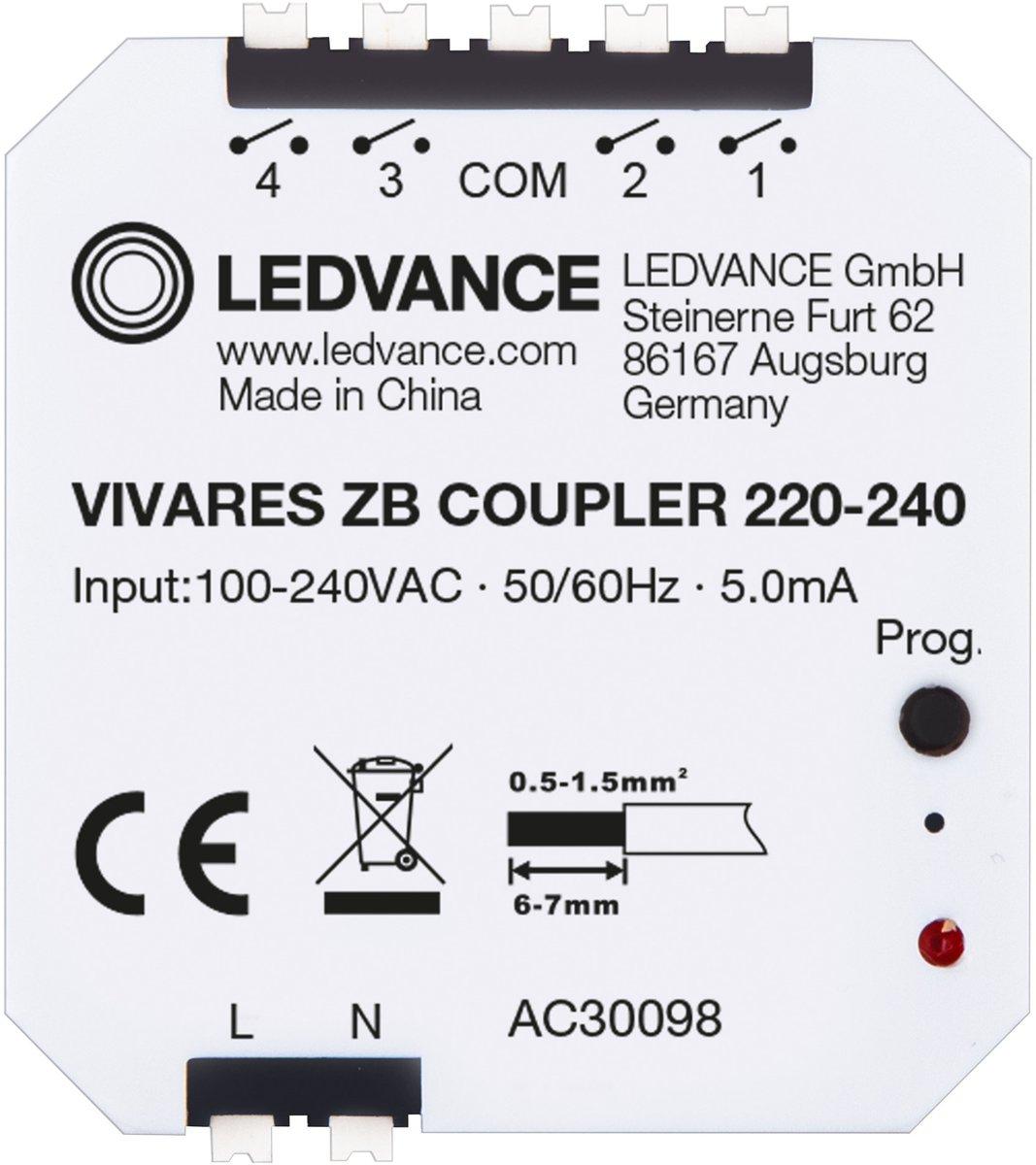 VIVARES ZigBee Tasterkoppler UP