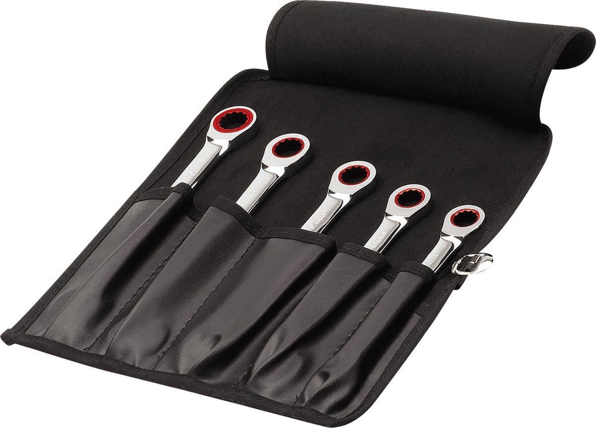 Knarren-Ringmaulschlüssel-Satz T120 FLEX SW 8, 10, 12, 13, 14, 17, 19, Ring