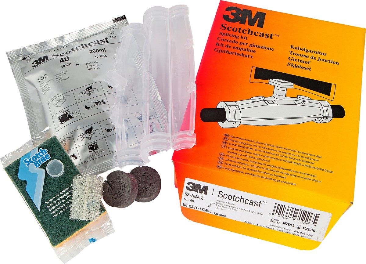 3M Scotchcast 92-NBA 2 Gießharz-Verbindungsgarnitur 0,6/1 kV 4x6-16/5x2,5-10