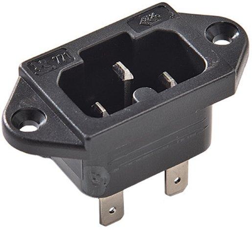 Heißgeräte-Einbaustecker C16A