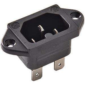 Warmgeräte-Einbaustecker C16