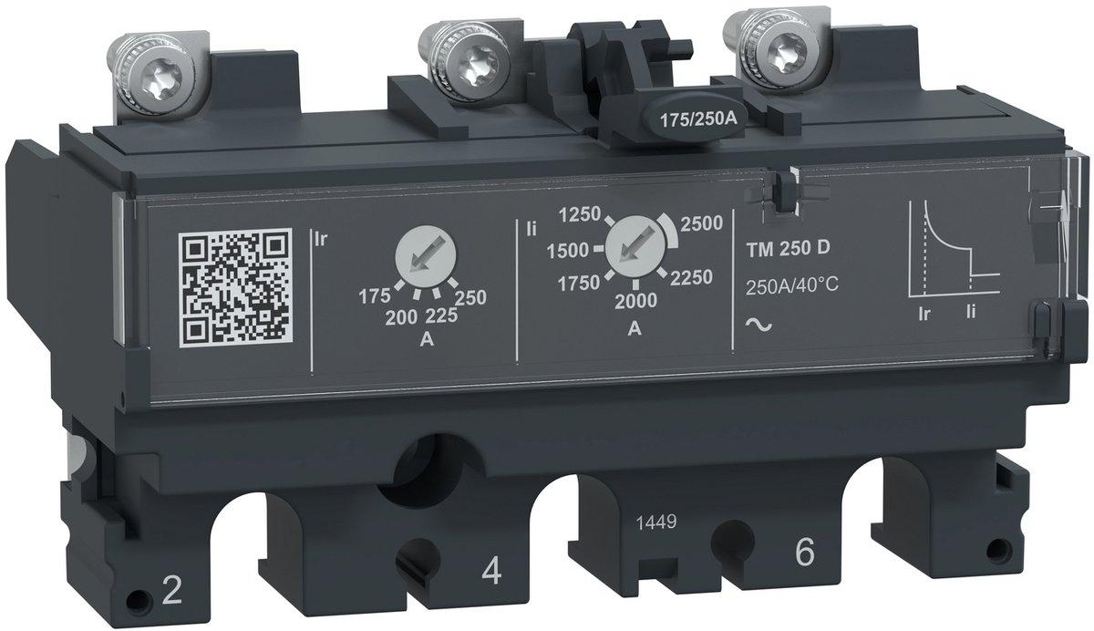Auslösegerät thermomagnetisch TM250D 250A 3P3D für Leistungssch. ComPacT NSX250