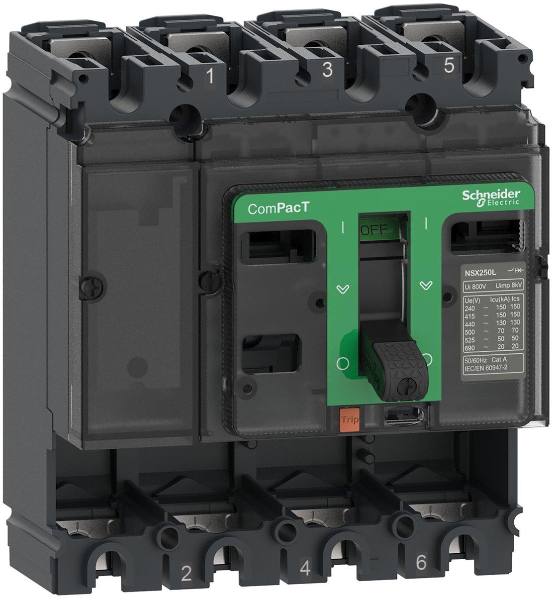 Kompaktleistungsschalter ComPacT NSX250S Grundschalter 4P 250A 100kA/415V AC