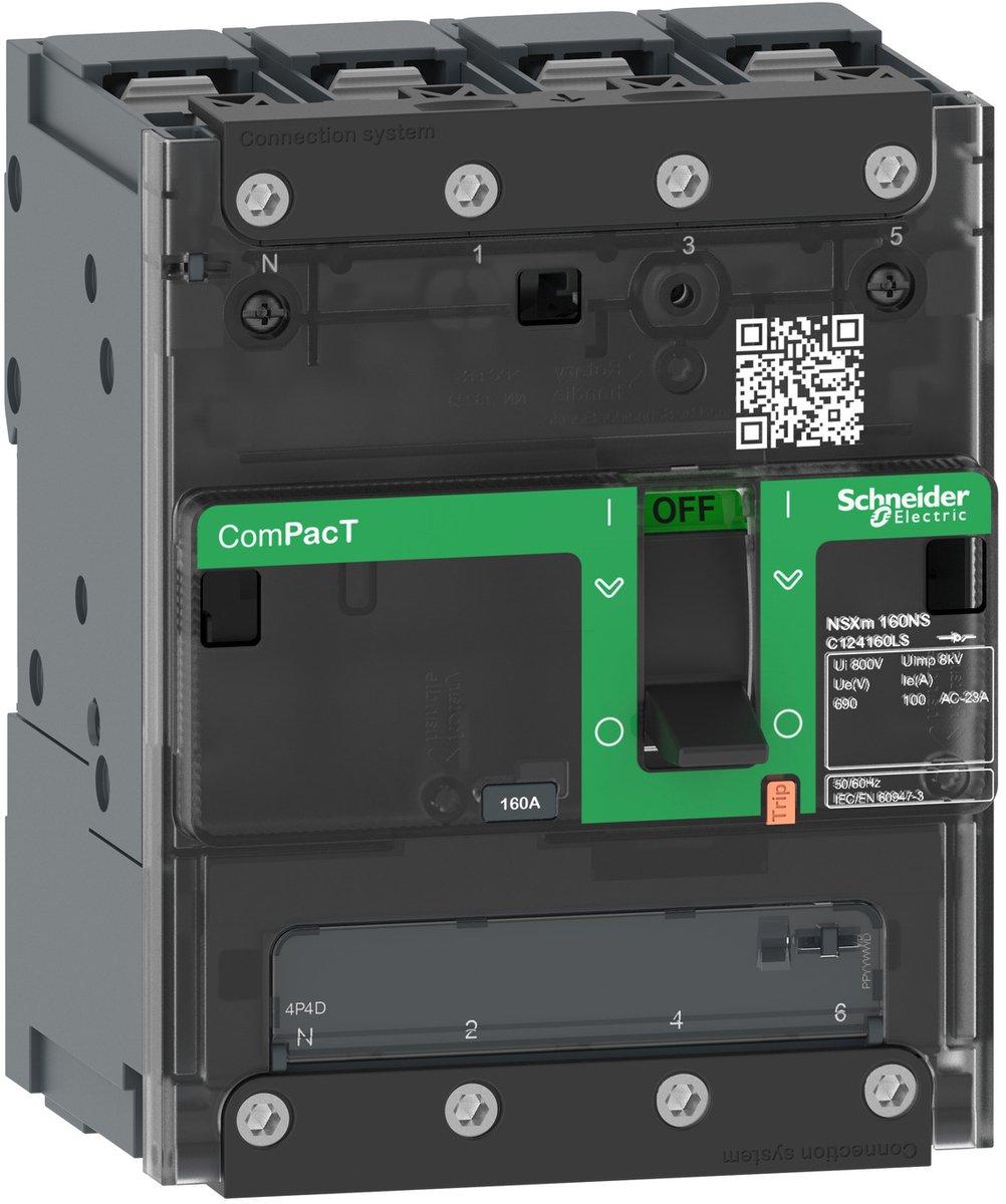 Lasttrennschalter ComPacT NSXm NA, 4P, 160 A, Sammelschienenanschluss