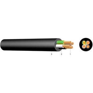 Gummi Schlauchleitung mittel GMSUÖ-J 4x1,5 schwarz Eca 100m Bund