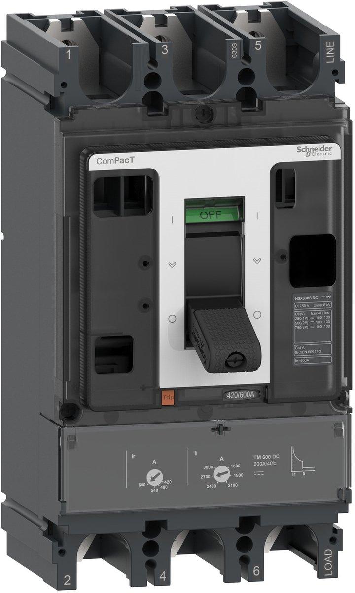 Kompaktleistungsschalter ComPacT NSX400F TM-DC 250A 3P 36kA/750 VDC