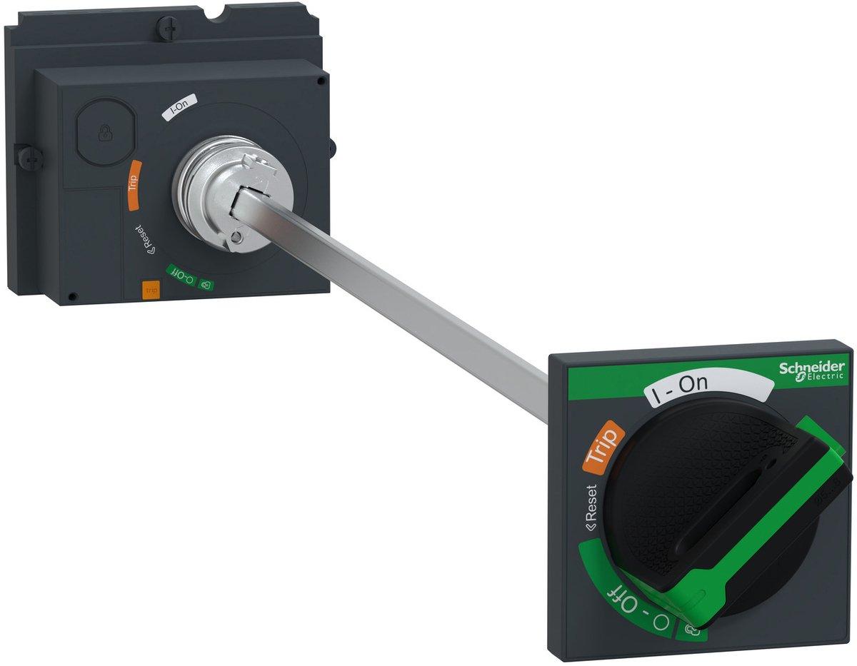 Drehantrieb mit Türkupplung schwarzer Griff, Achsenlänge 185 bis 600 mm, IP55