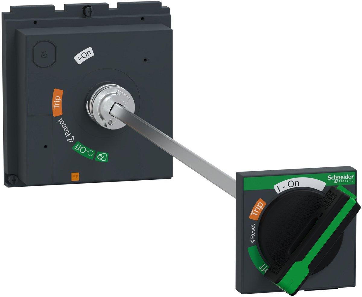 Drehantrieb mit Türkupplung schwarzer Griff, Achsenlänge 209 bis 600 mm, IP55