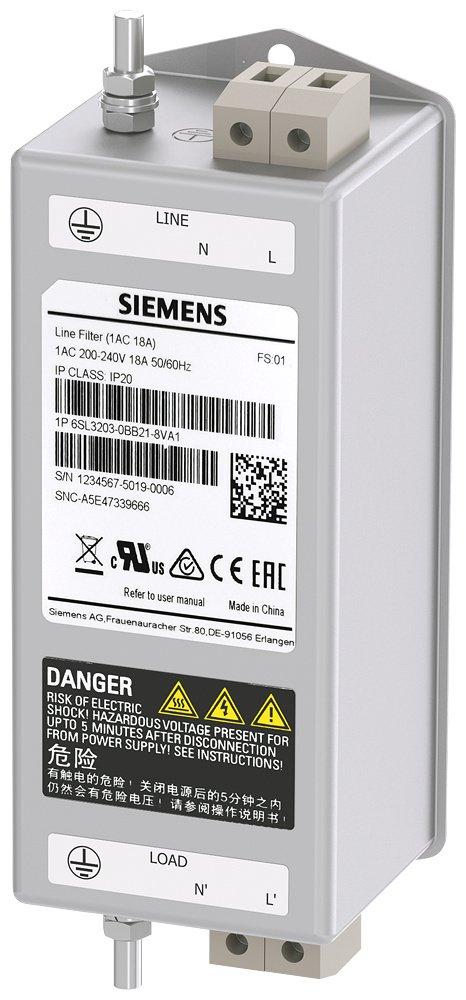 SINAMICS V90/S210 Line Filter Kategorie C2 für 1AC 200-240V