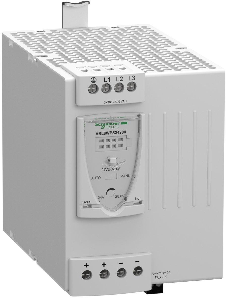 Getaktete Spannungsversorgung 3-phas. 380..500 V AC 24 V DC 20A 480 W