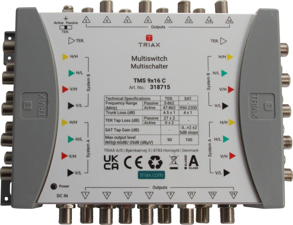Kaskaden-Multischalter 9in/16out TMS 9x16 C