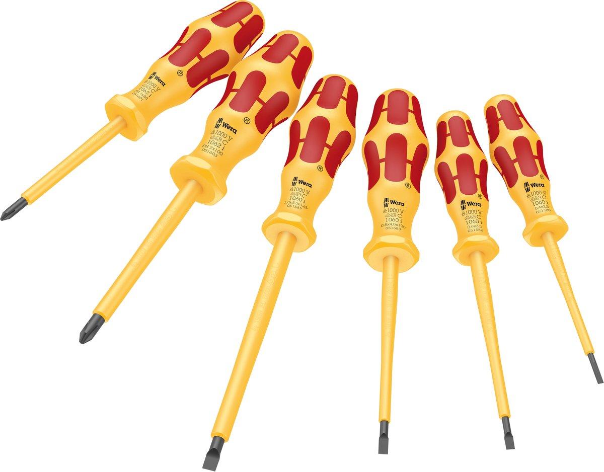 Schraubendrehersatz Kraftform VDE 6‑teilig 1060 i/1062 i