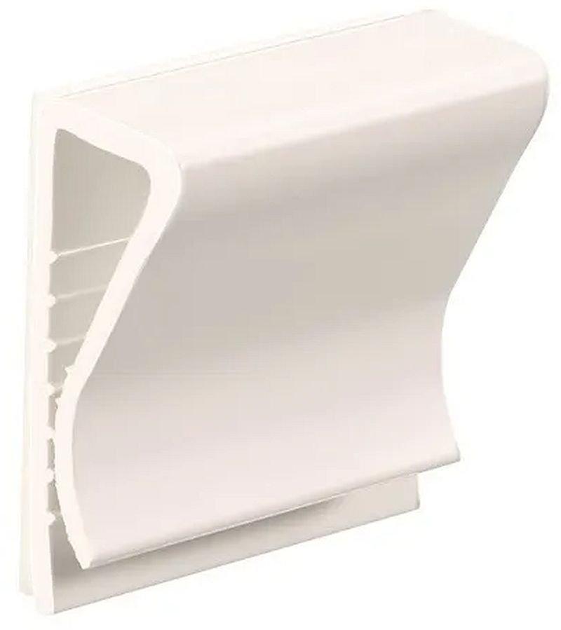 Flachbandkabel-Klebesockel 25x25 mm PVC grau
