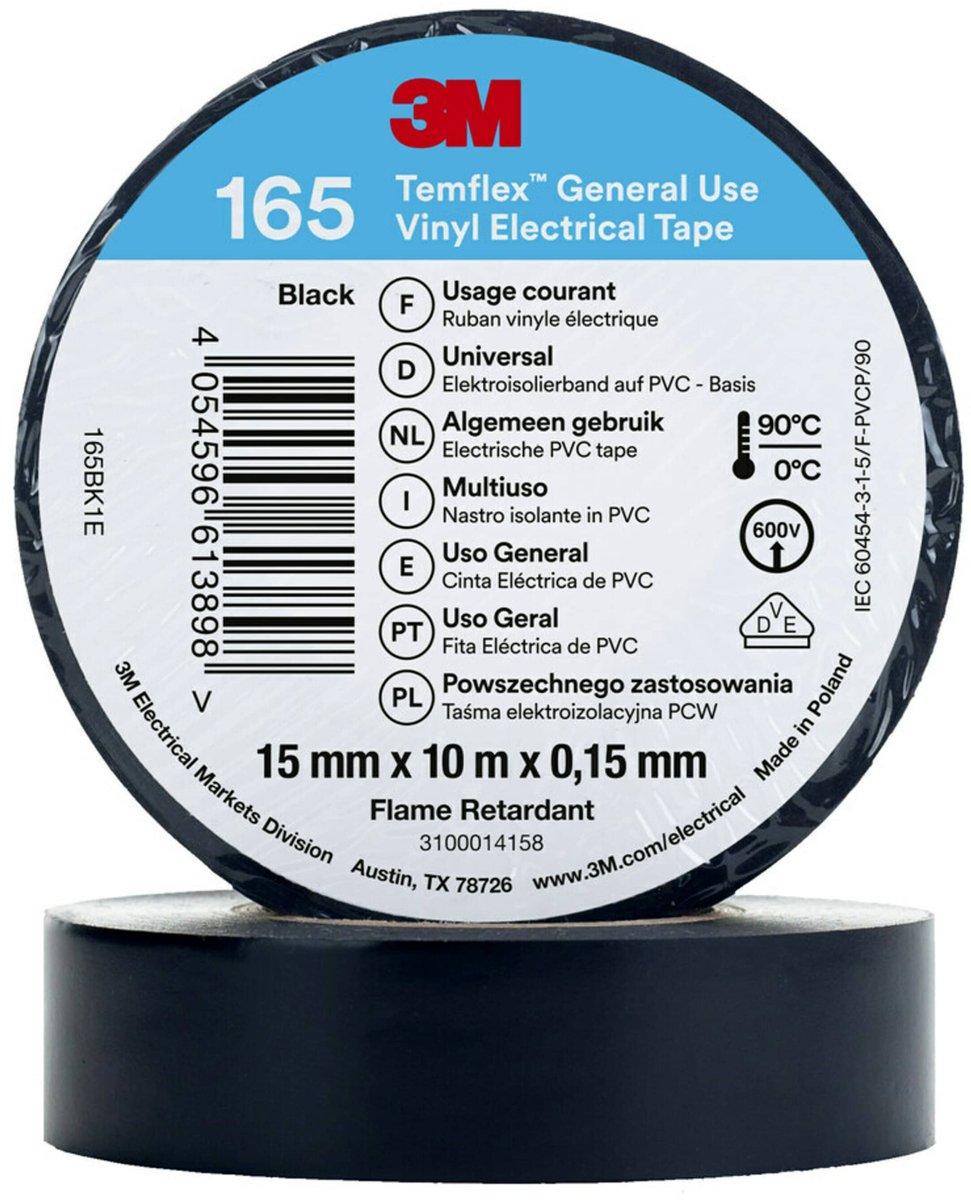 Elektro-Isolierband 15 mm x 10 m schwarz