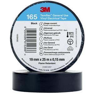Elektro-Isolierband 19 mm x 25 m Schwarz