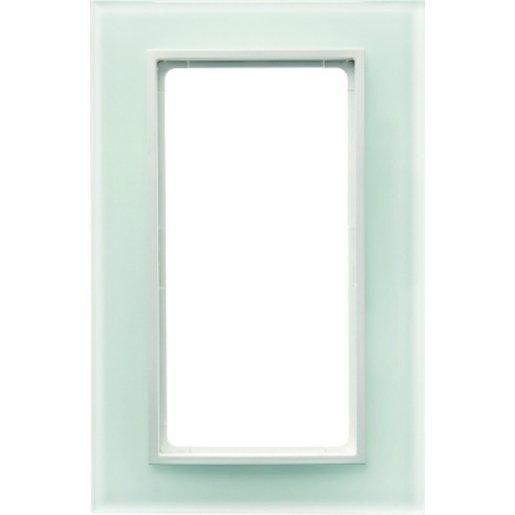 1-fach Glasrahmen mit großem Ausschnitt B.7 - Glas/ polarweiß