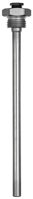 Tauchhülse 150 mm Edelstahl G 1/2"sW 27 für Sonden 6 mm