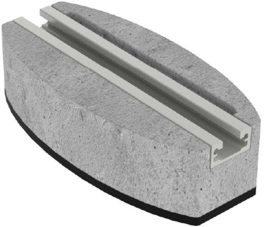 Beschwerungsstein 300 mm aus U48X