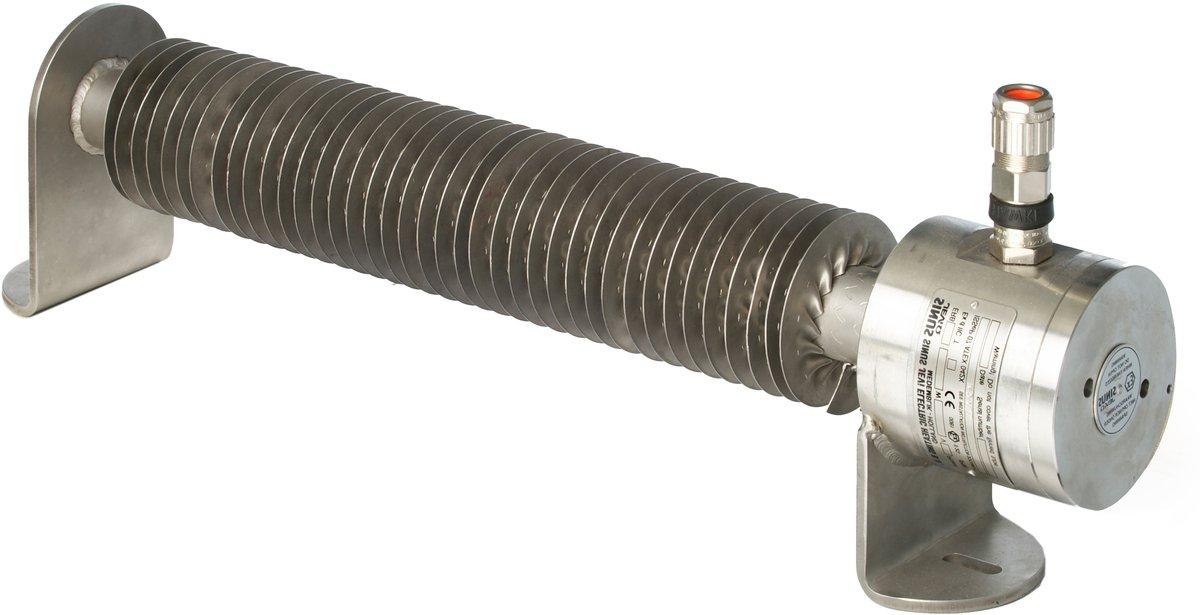 Ex-Rippenrohrheizgerät V4A Edelstahl, 2000W 230V, T3, L=2650mm, IP66