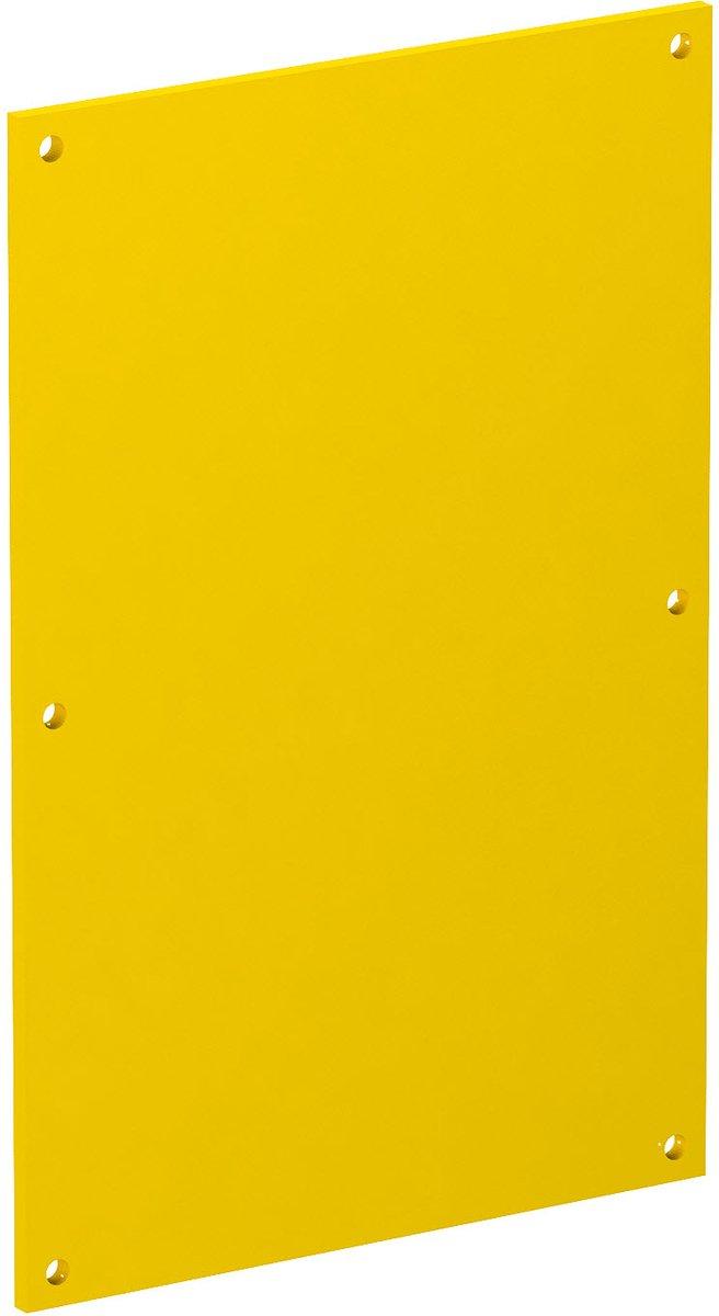 Abdeckplatte blind 160x105mm PVC rapsgelb 1021