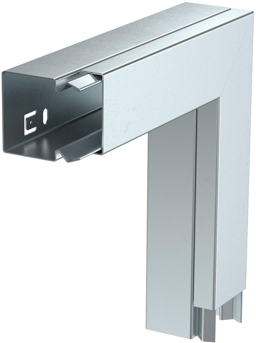 Flachwinkel mit Oberteil 40x40mm St bandverzinkt