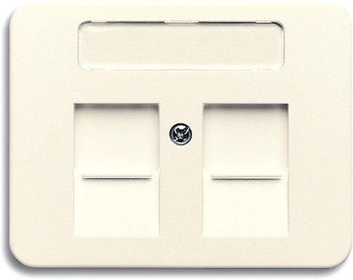 Zentralscheibe für Modular Jack 2 öffnungsschieber Beschriftungsfeld