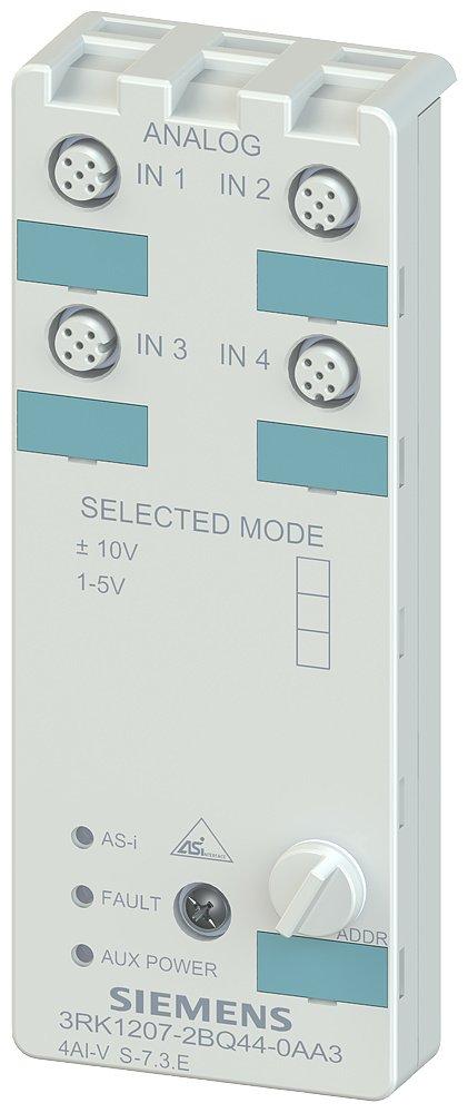 AS-I Kompaktmodul IP67 analog - 4AE 4xEing. (M12) - +/-10V für 2-Draht-Sensoren