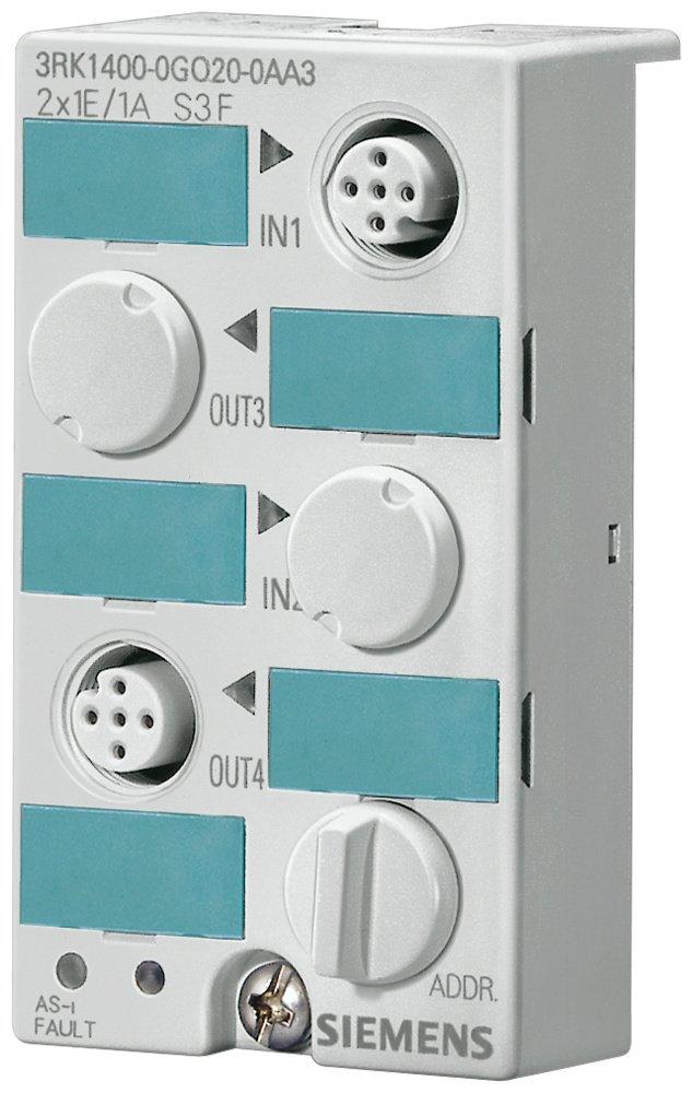 AS-I Kompaktmodul K45 - Digital - 2x 1E/1A - IP67 - 2x1 Eing./Ausg. 2xM12-Buchse