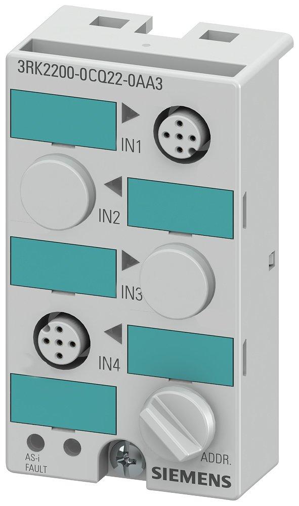 AS-I Kompaktmodul K45 - A/B-Slave - Digital - 2x2E - IP67 - 2x2 Eing. max. 200mA