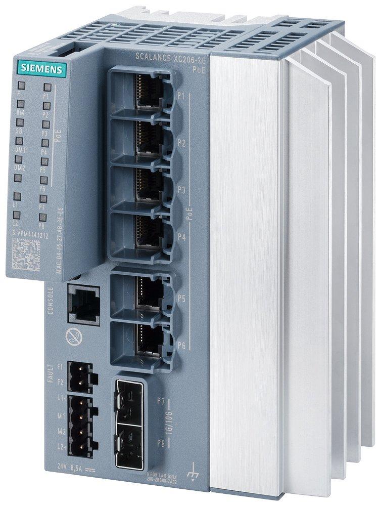 SCALANCE XC206-2G PoE managebarer Layer 2 IE PoE Switch IEC 62443-4-2