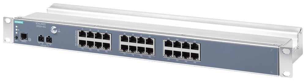 SCALANCE XR324 WG Managed - Layer 2 Rack Switch Workgroup - DC 24 V - 24x RJ45