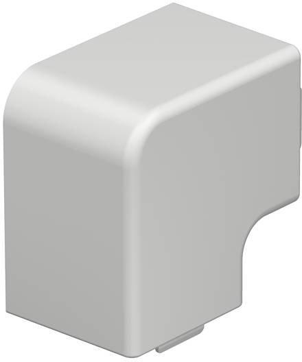 Flachwinkelhaube 40x40mm PVC lichtgrau 7035