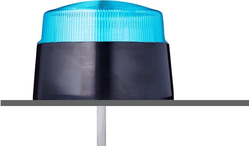 XB2 Xenon Blitzleuchte 230 V AC blau schwarz (RAL 9005)