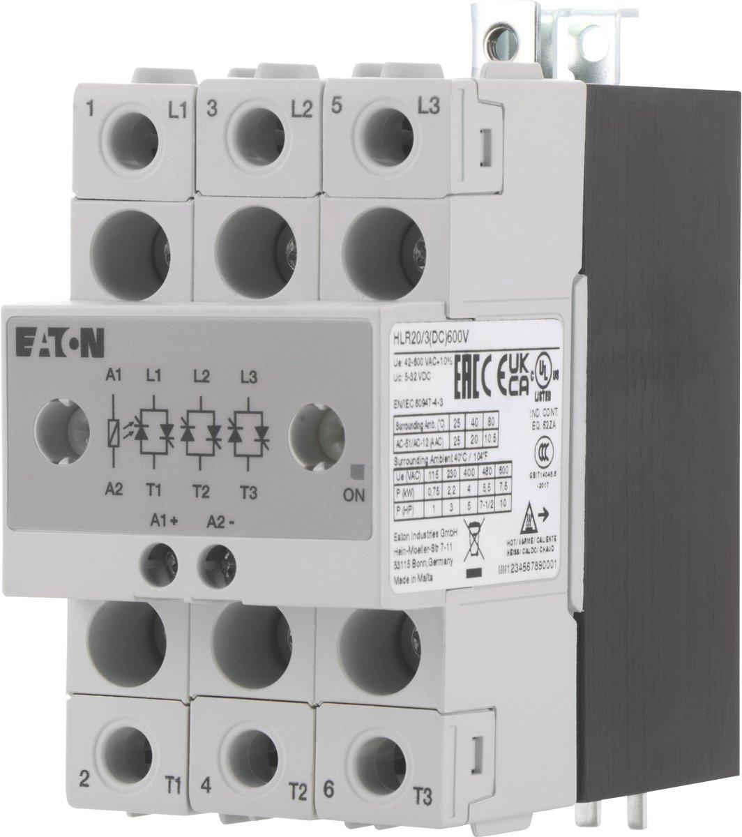 HLR Halbleiterrelais 3-phasig 20A 42-660V DC