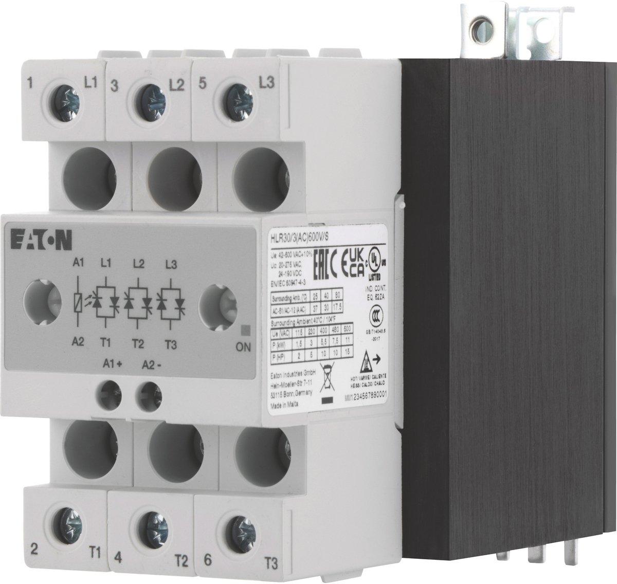 HLR Halbleiterrelais 3-phasig 30A 42-660V AC/DC hohe Absicherung