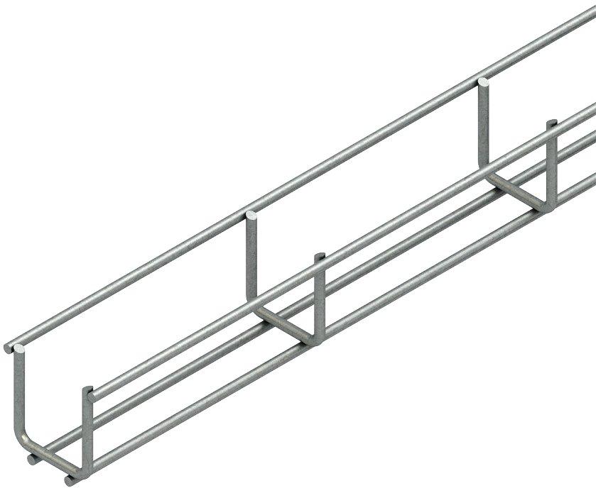 Gitterrinne U-förmig 40x40x3000 mm Draht-Ø 3,5 mm Edelstahl