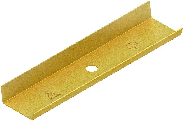 Stoßstellenverbinder für Höhe 16 mm Breite 16 mm Messing