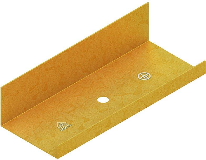 Stoßstellenverbinder für Höhe 26 mm Breite 30 mm Messing
