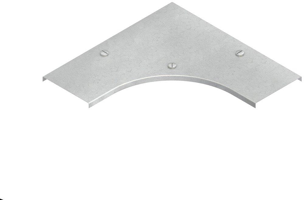 Deckel für Bogen 90° für KR Breite 204 mm mit Drehriegel Stahl feuerverzinkt