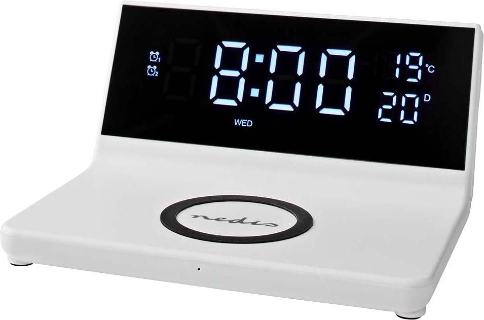 Wecker mit kabellosem Ladegerät für Smartphone WCACQ20WT