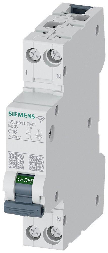 Leitungsschutzschalter mit Messfunktion Kommunikation 230V AC 6kA 1+N C 16A