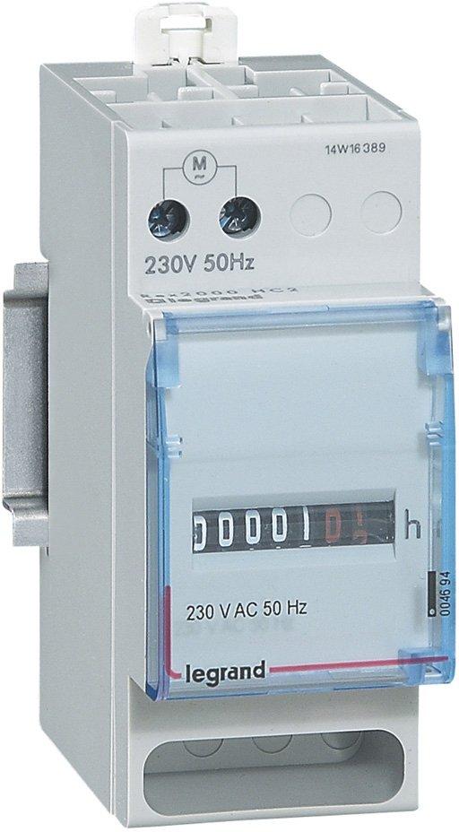 Betriebsstundenzähler Rex 2000 HC2, 2-modulig, 230 V/50 Hz, Schutzart IP 20